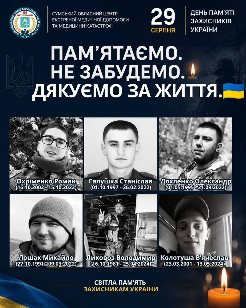 29 серпня — День пам’яті захисників України